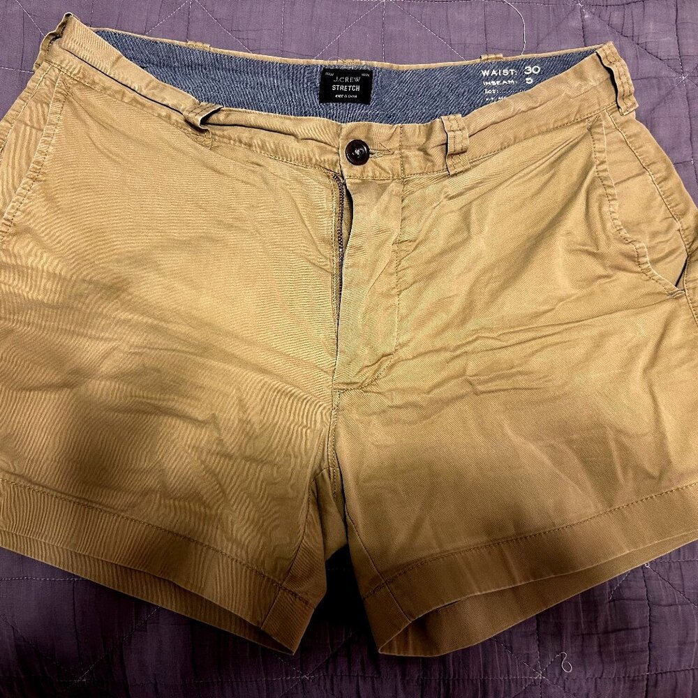 J. Crew Men's Khaki Shorts 5" inseam